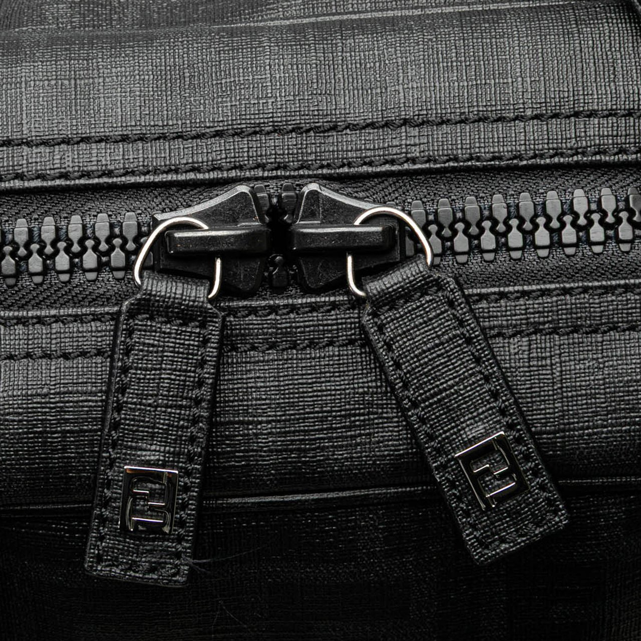 Fendi Zucca Coated Canvas Handbag Grijs