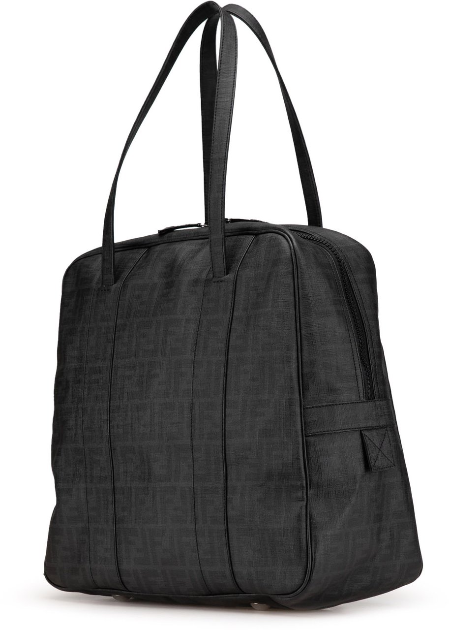 Fendi Zucca Coated Canvas Handbag Grijs