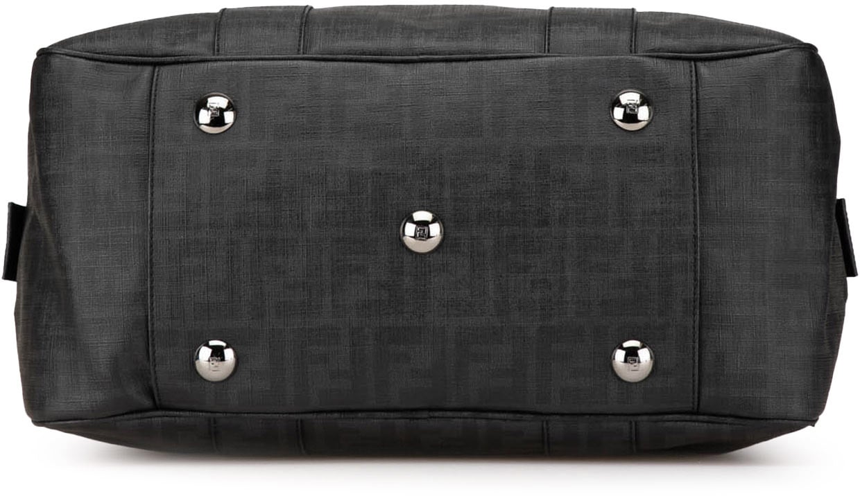 Fendi Zucca Coated Canvas Handbag Grijs