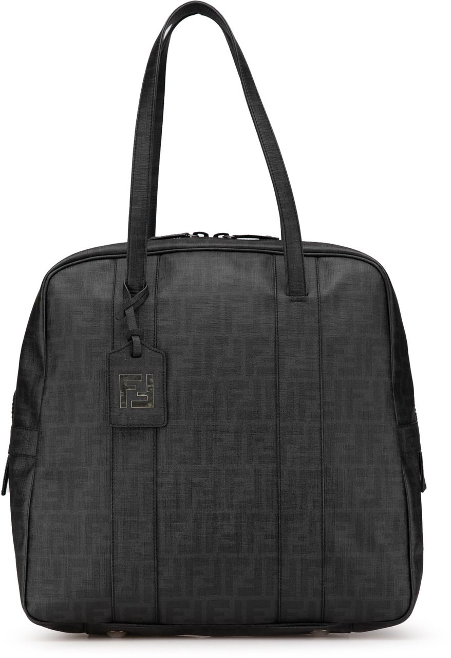 Fendi Zucca Coated Canvas Handbag Grijs