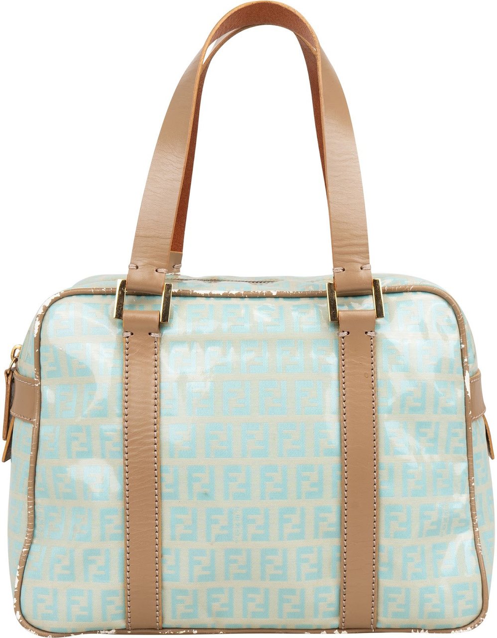 Fendi Fendi Monogram Zucchino Handbag Lichtblauw