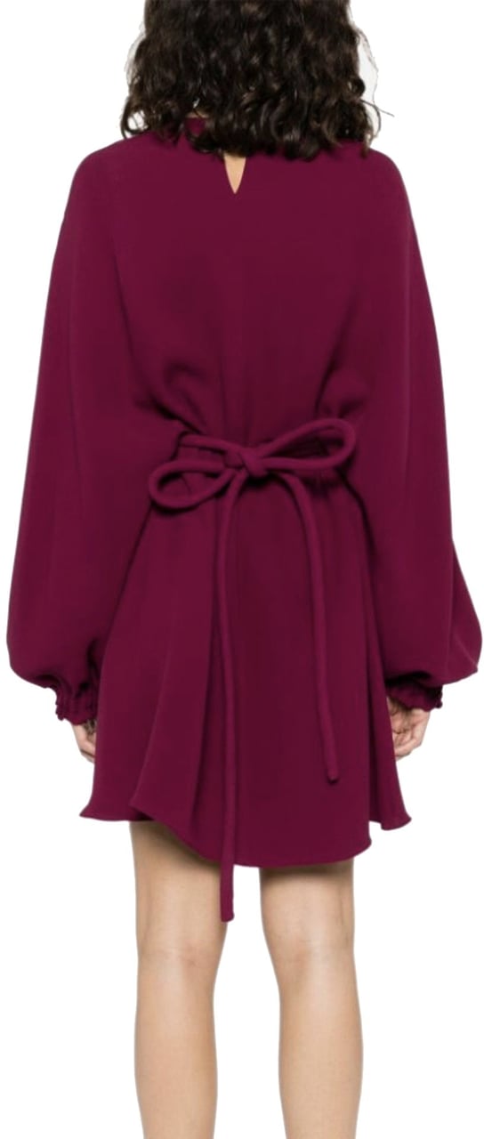 Fendi Cady Silk Dress Paars