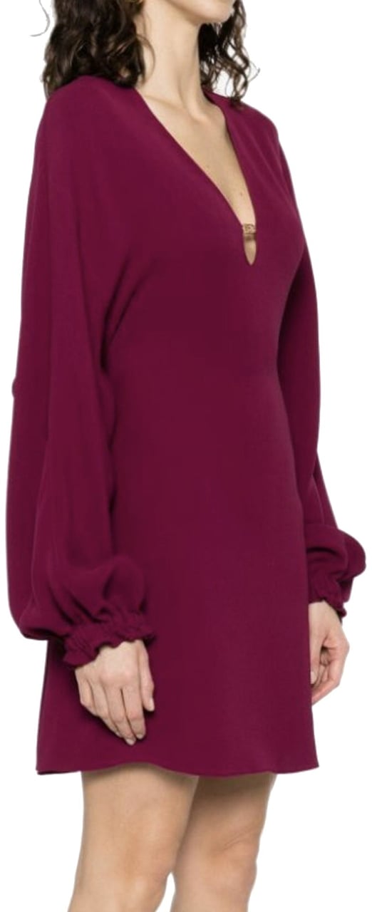 Fendi Cady Silk Dress Paars