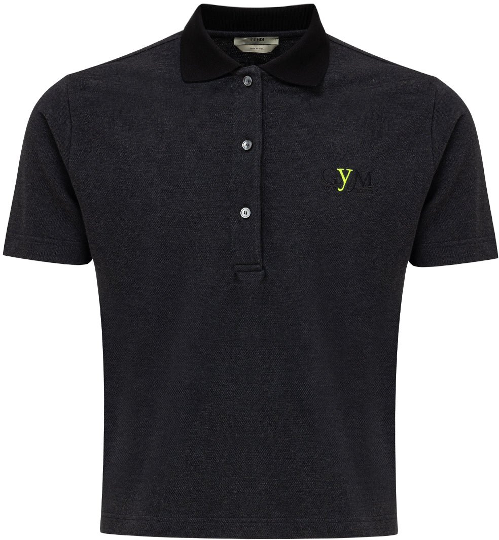 Fendi Polo Shirts Black Divers