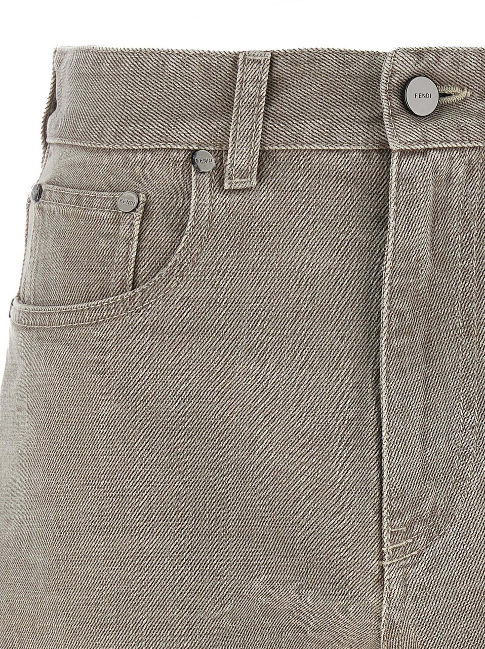 Fendi Beige Cotton Bermuda Shorts Beige