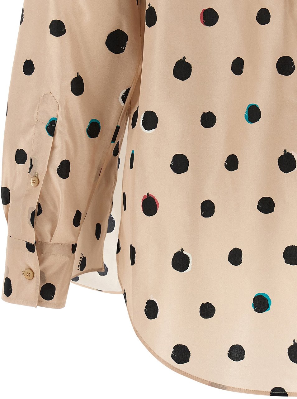 Fendi Multicolor Silk Blouse Roze