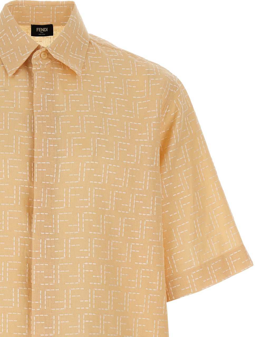 Fendi Beige Linen Blouse Beige