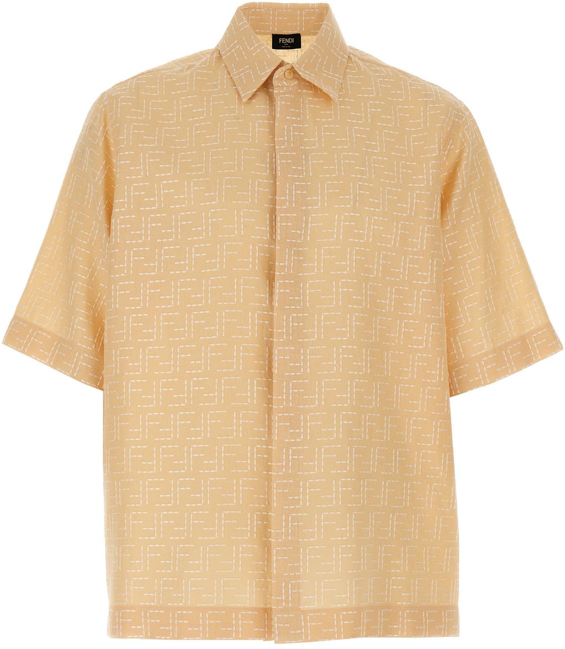 Fendi Beige Linen Blouse Beige