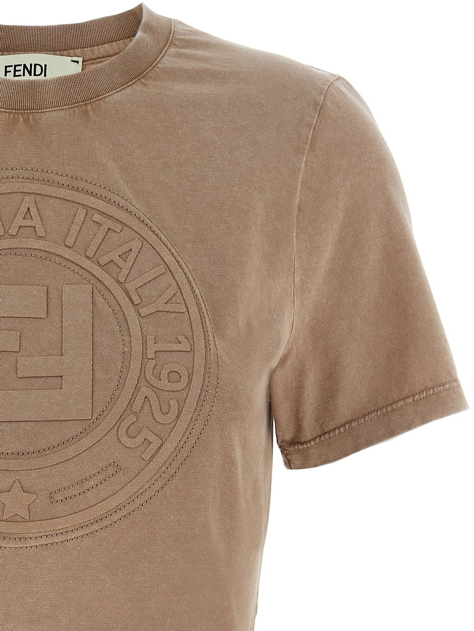 Fendi Brown Cotton T-Shirt Bruin