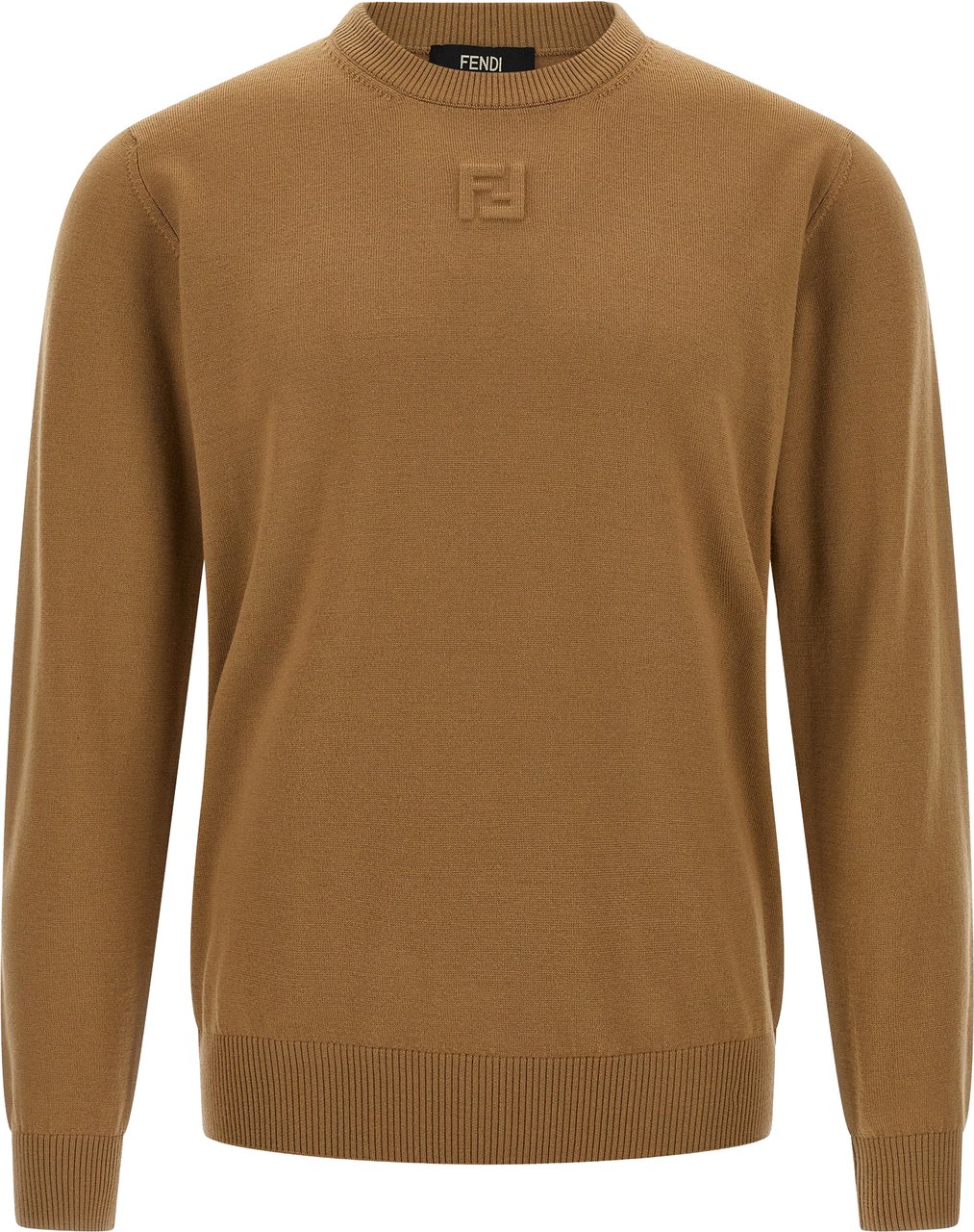 Fendi Beige Virgin Wool Cardigan Beige