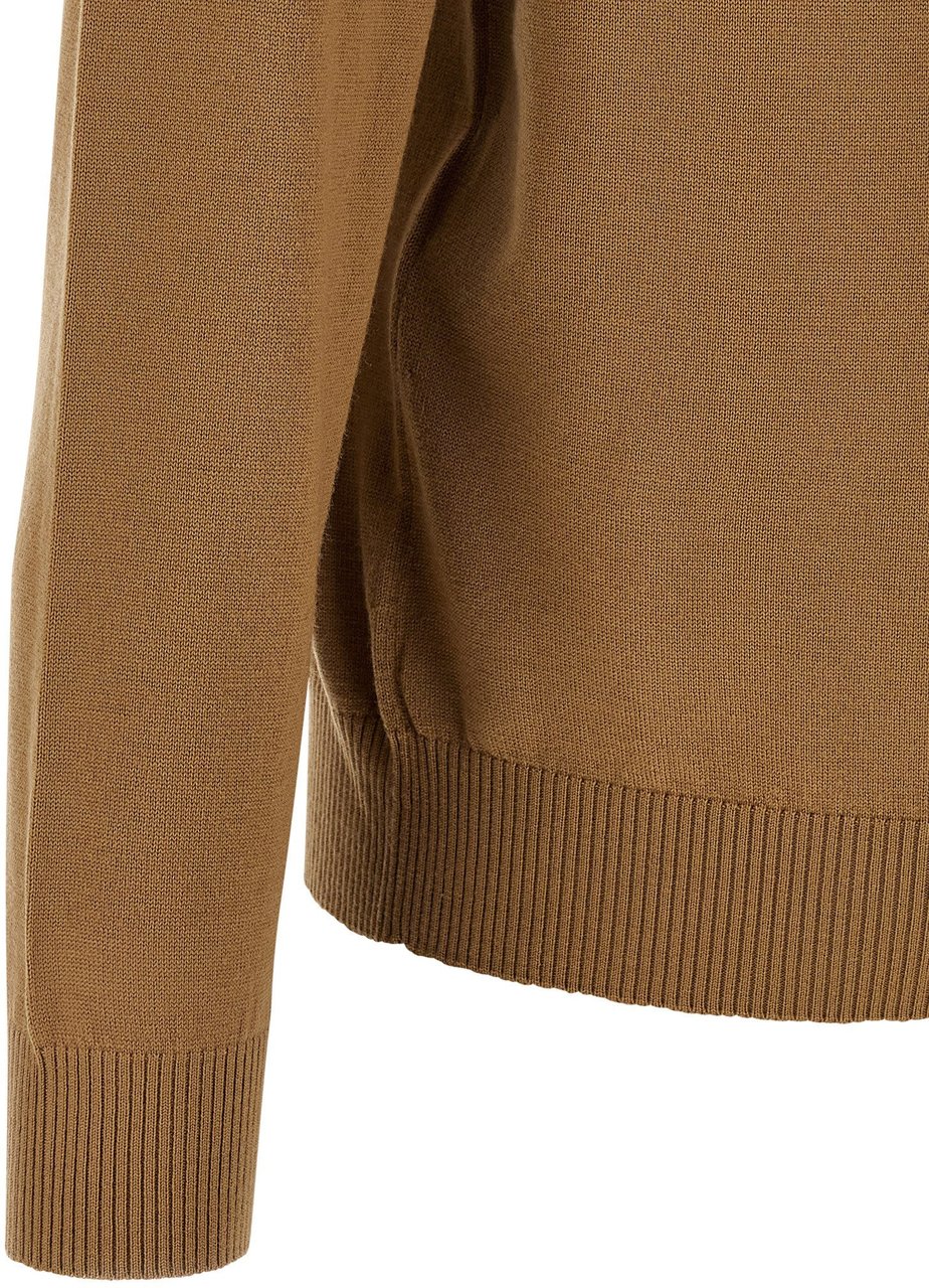Fendi Beige Virgin Wool Cardigan Beige