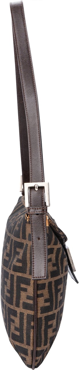 Fendi FF Monogram Baguette Shoulder Bag Bruin