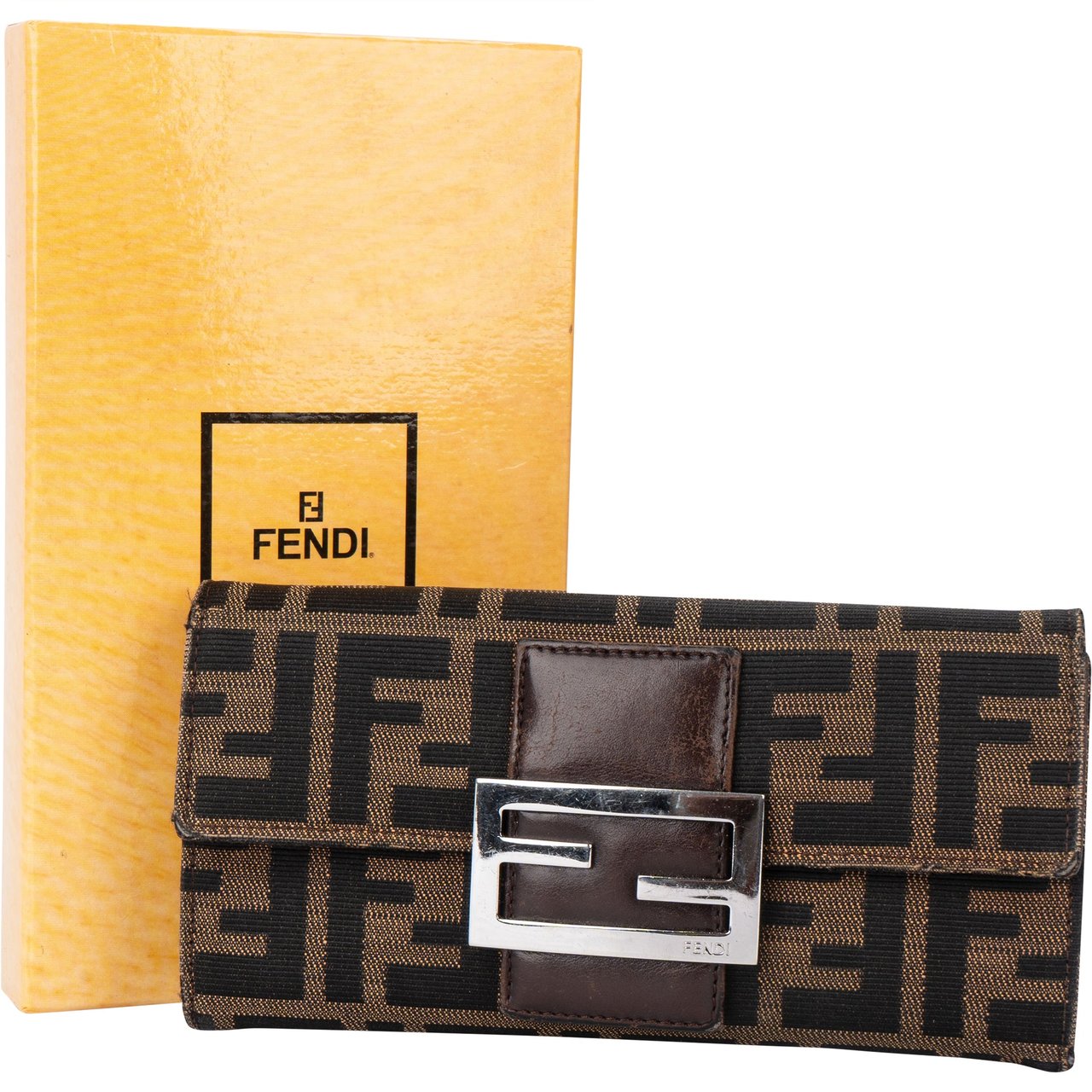 Fendi Fendi FF Monogram Zucca Wallet Divers