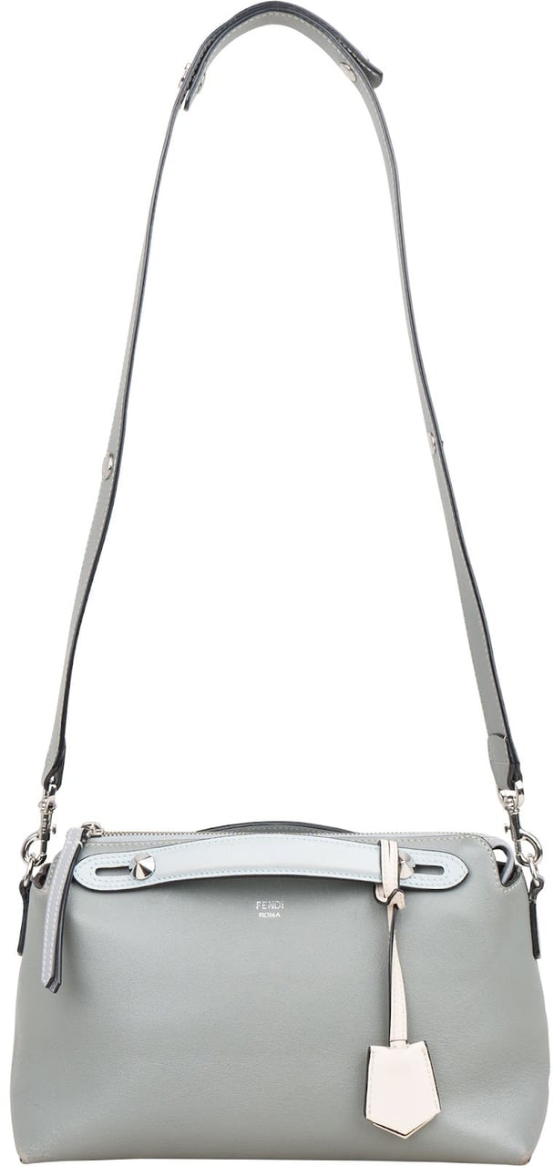 Fendi Leather By The Way Boston Handbag Blauw