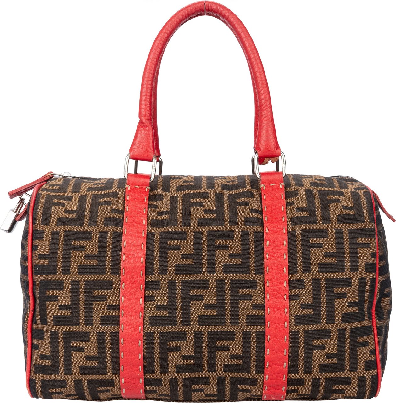 Fendi Fendi FF Monogram Rouge Zucca Handbag Rood