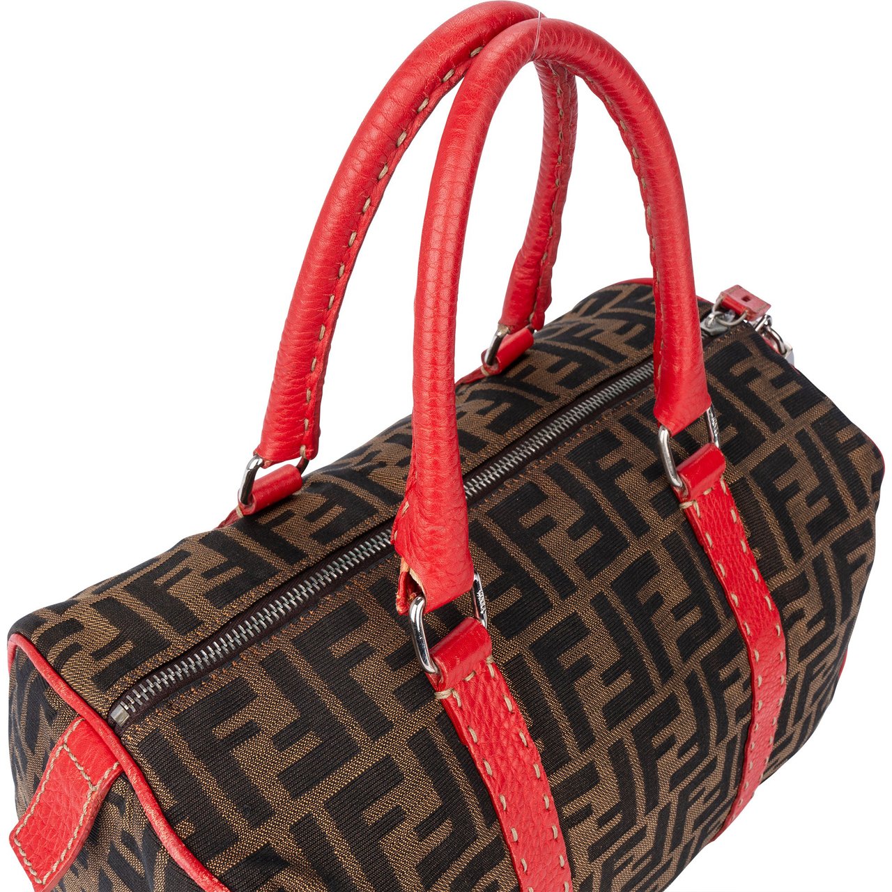 Fendi Fendi FF Monogram Rouge Zucca Handbag Rood
