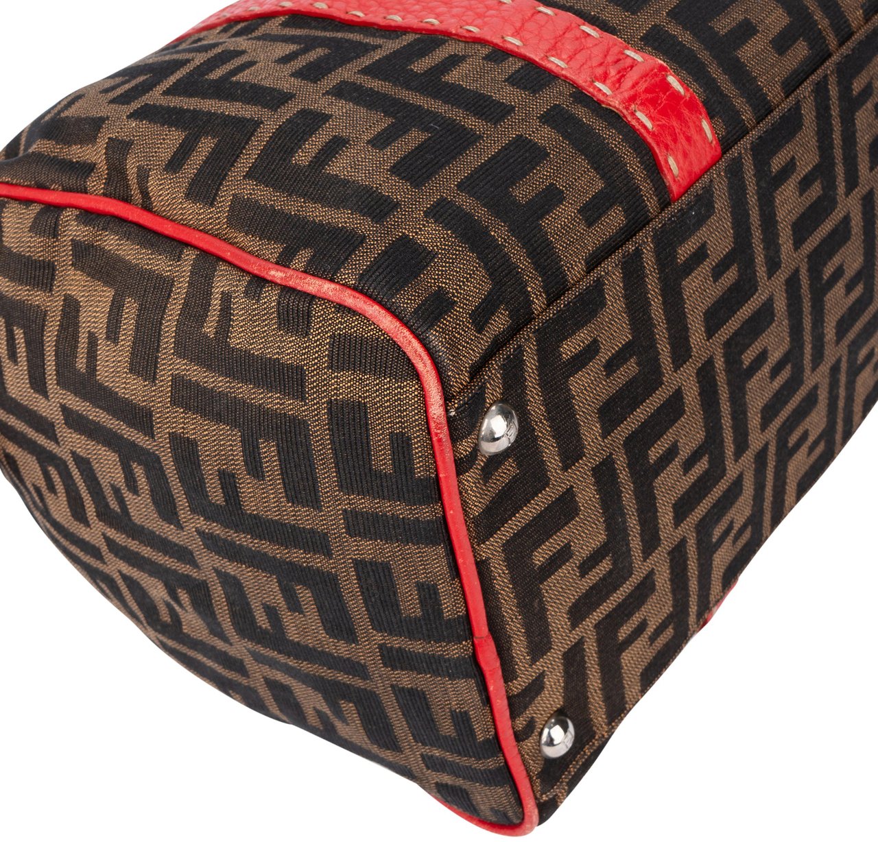 Fendi Fendi FF Monogram Rouge Zucca Handbag Rood