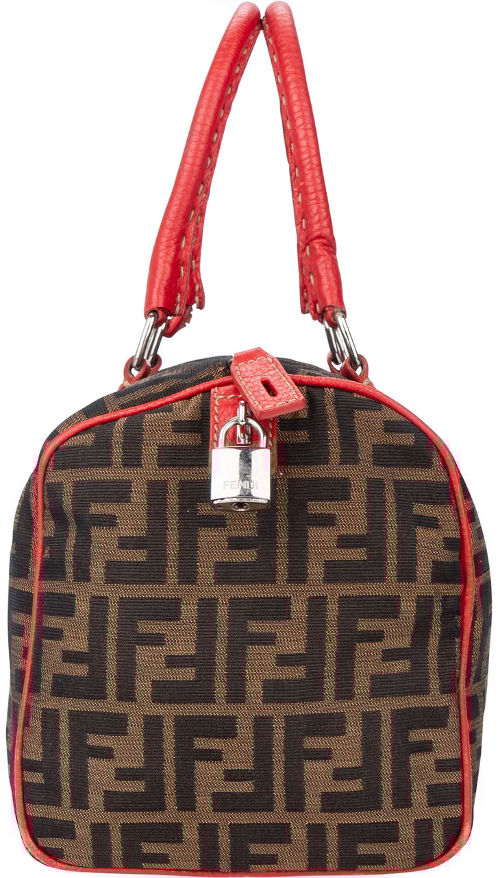 Fendi Fendi FF Monogram Rouge Zucca Handbag Rood