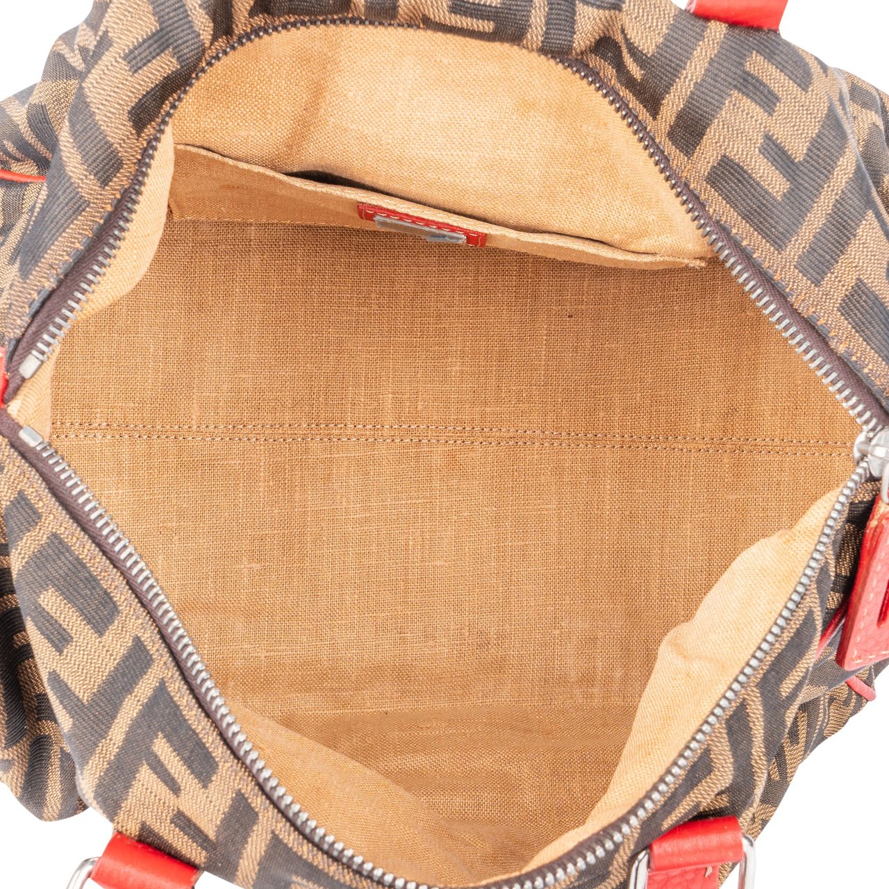 Fendi Fendi FF Monogram Rouge Zucca Handbag Rood