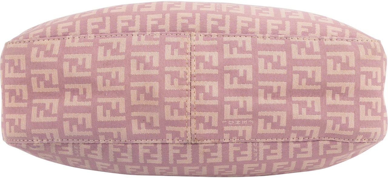 Fendi Fendi Monogram FF Croissant Buckle Shoulder Bag Roze