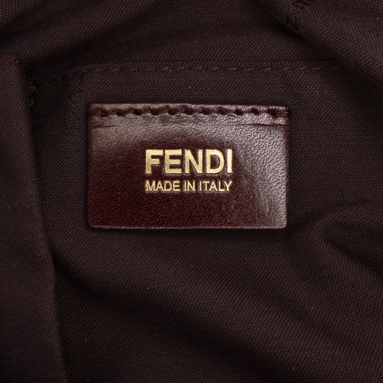 Fendi Micro Zucchino Nylon Mamma Forever Rood