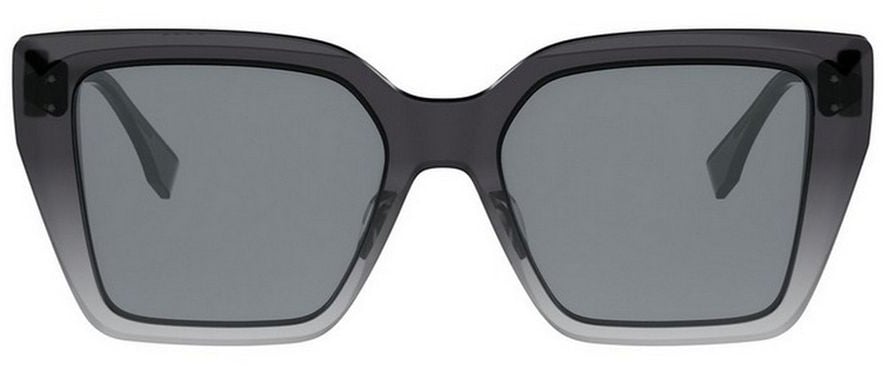 Fendi Ff Diamonds Oversized Square Sunglasses Grijs