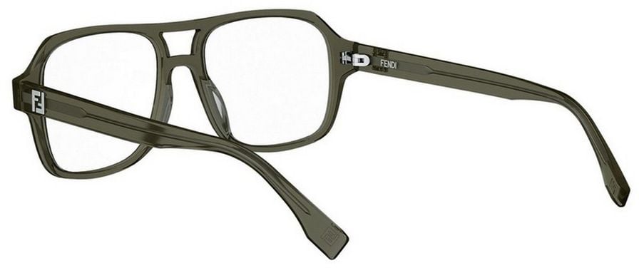 Fendi Fe50131I Ff Squared Aviator Glasses Grijs
