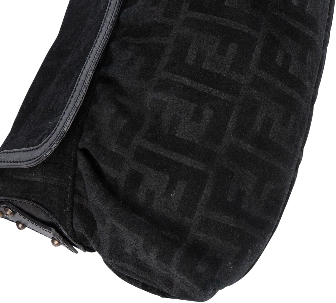 Fendi Fendi FF Suede Monogram Zucca Handbag Divers