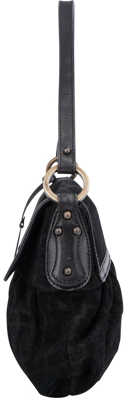 Fendi Fendi FF Suede Monogram Zucca Handbag Divers