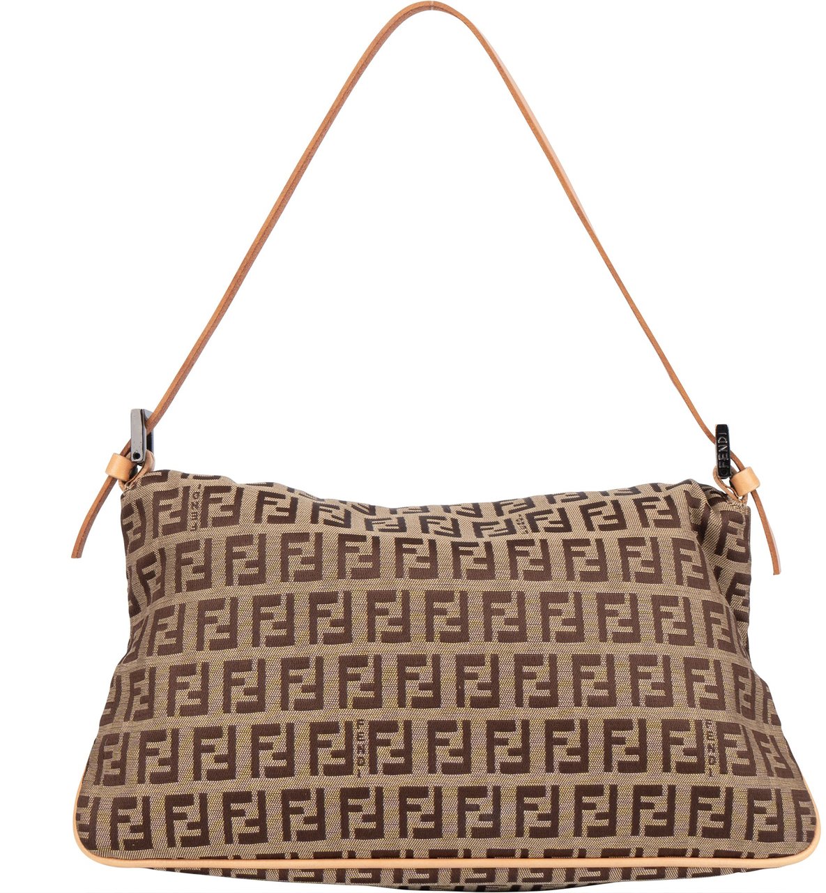 Fendi Fendi FF Monogram Baguette Handbag Bruin