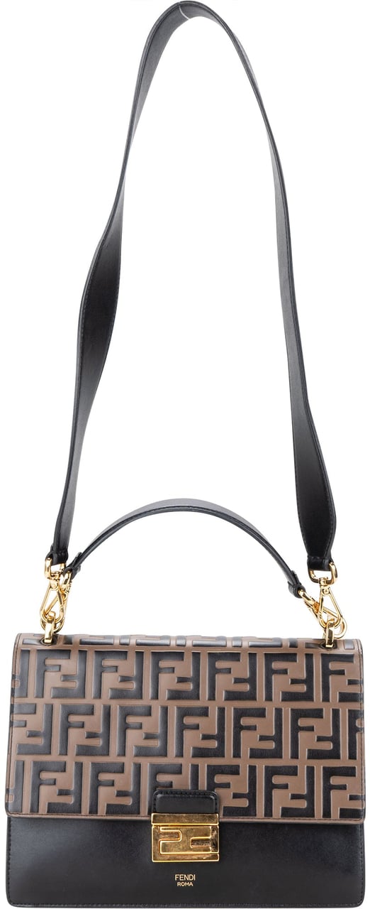 Fendi Fendi FF Monogram Kan U Liberty Handbag Divers