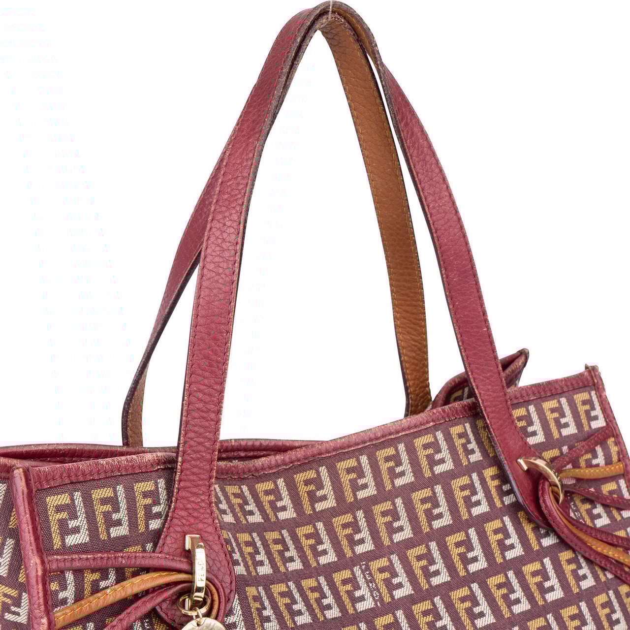 Fendi Fendi FF Monogram Zucchino Handbag Divers