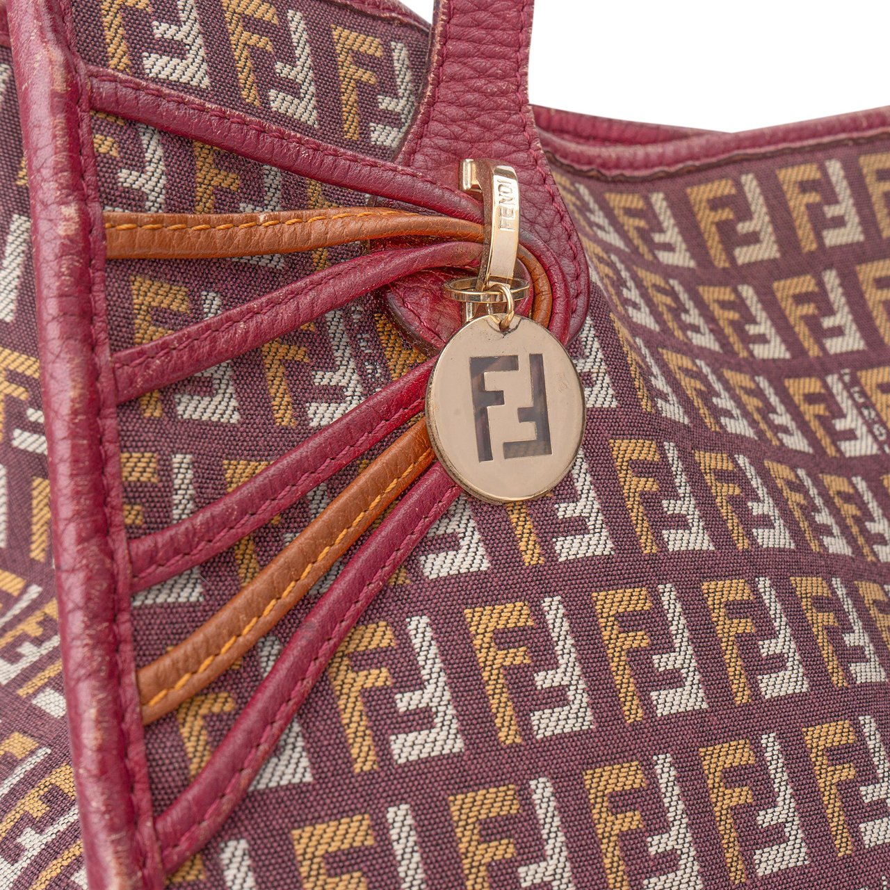 Fendi Fendi FF Monogram Zucchino Handbag Divers