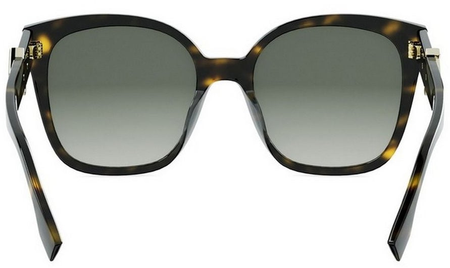 Fendi Ff Diamonds Oversized Square Acetate Sunglasses Grijs