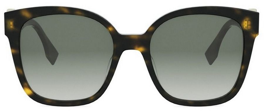 Fendi Ff Diamonds Oversized Square Acetate Sunglasses Grijs
