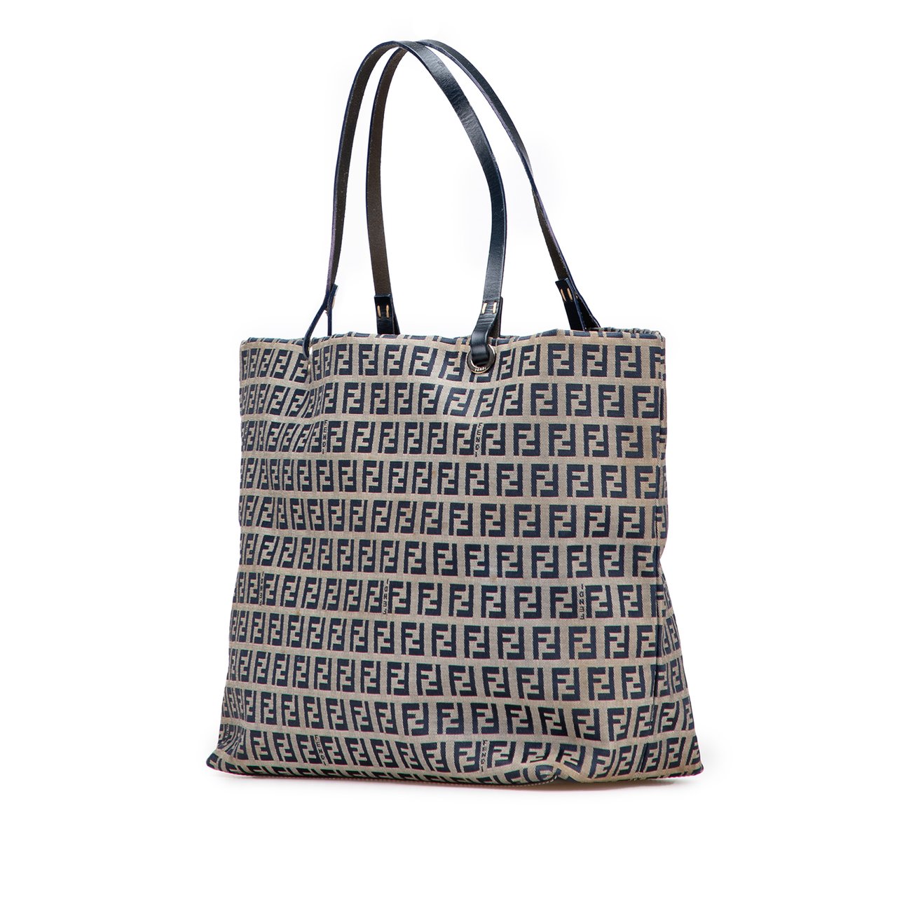 Fendi Zucchino Canvas Tote Grijs
