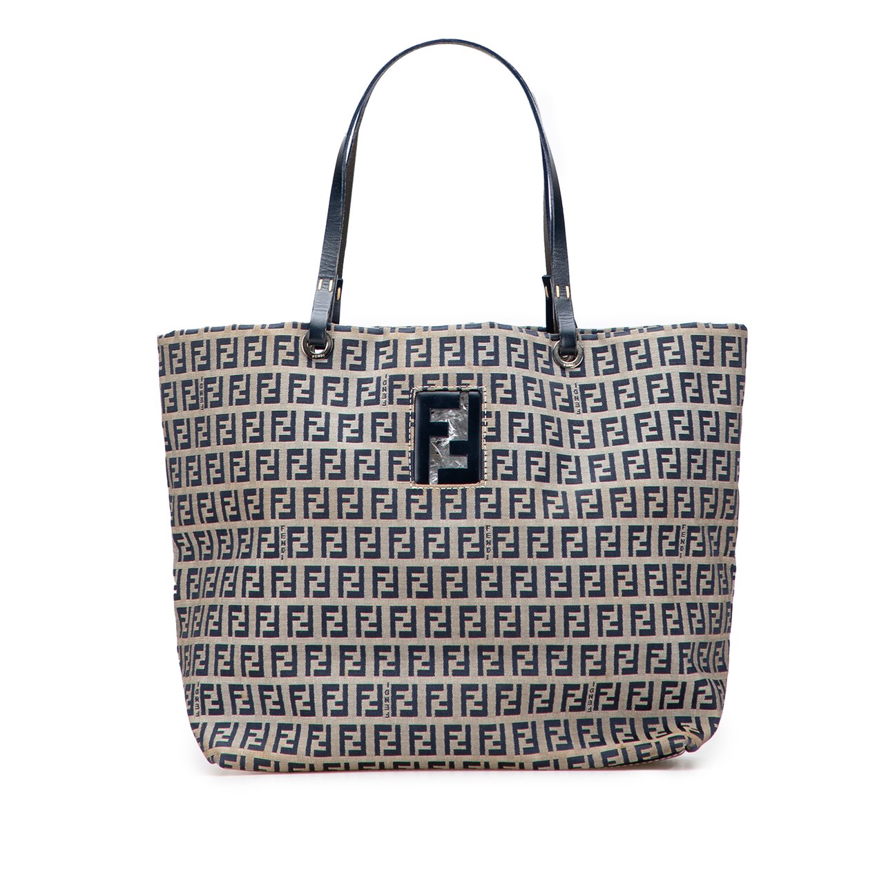 Fendi Zucchino Canvas Tote Grijs