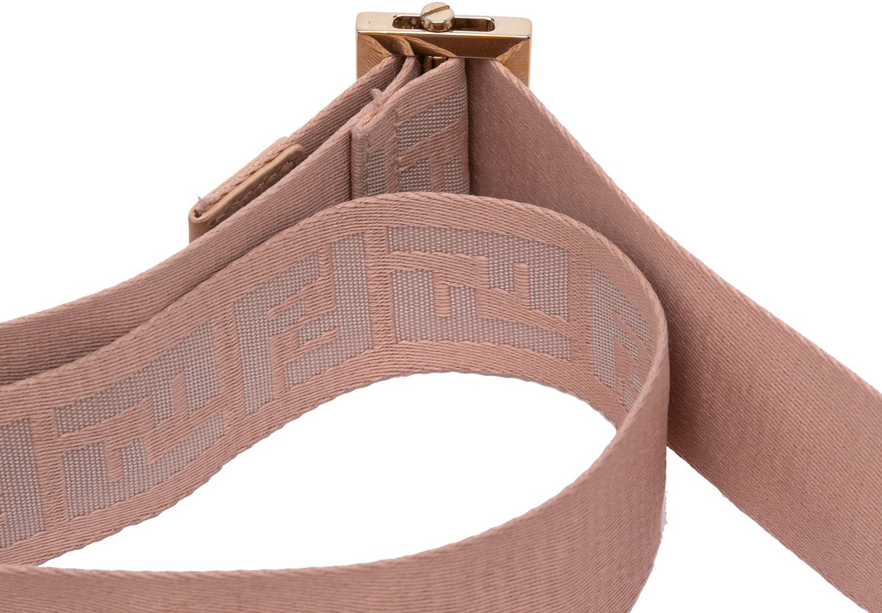 Fendi Canvas Zucca Crossbody Bruin
