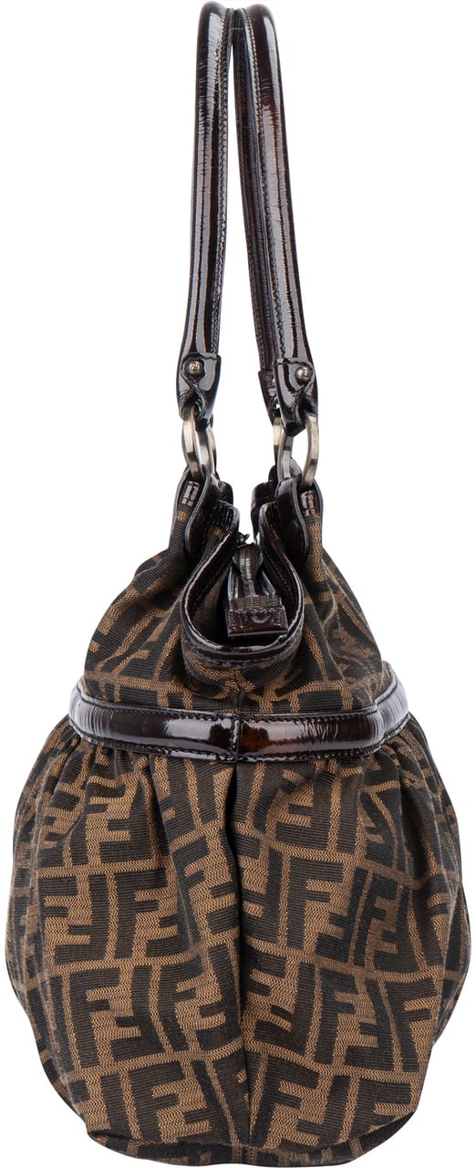 Fendi Fendi FF Monogram Patent Handbag Divers