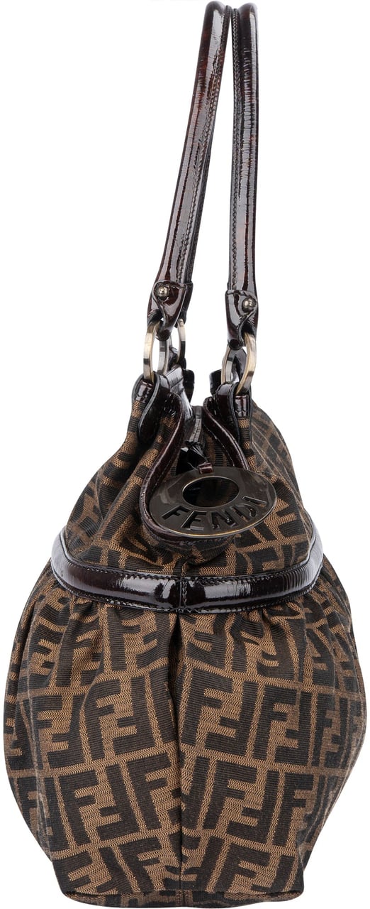 Fendi Fendi FF Monogram Patent Handbag Divers