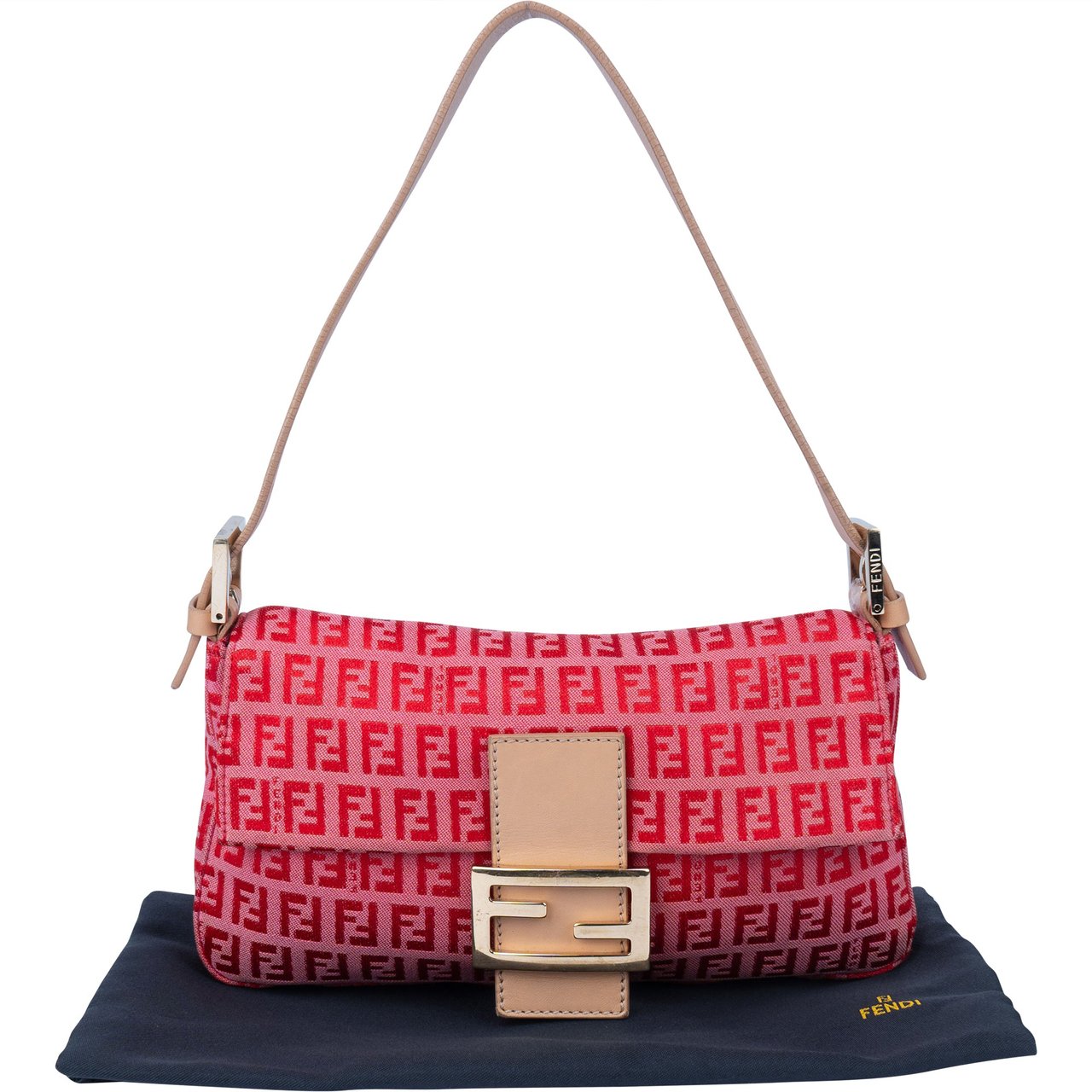 Fendi Fendi FF Monogram Baguette Handbag Divers