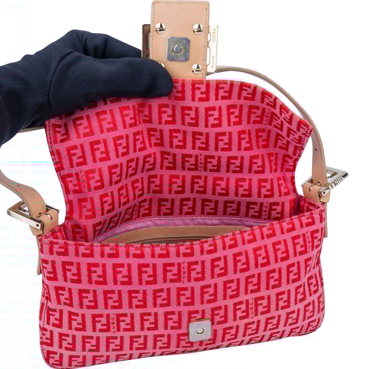 Fendi Fendi FF Monogram Baguette Handbag Divers