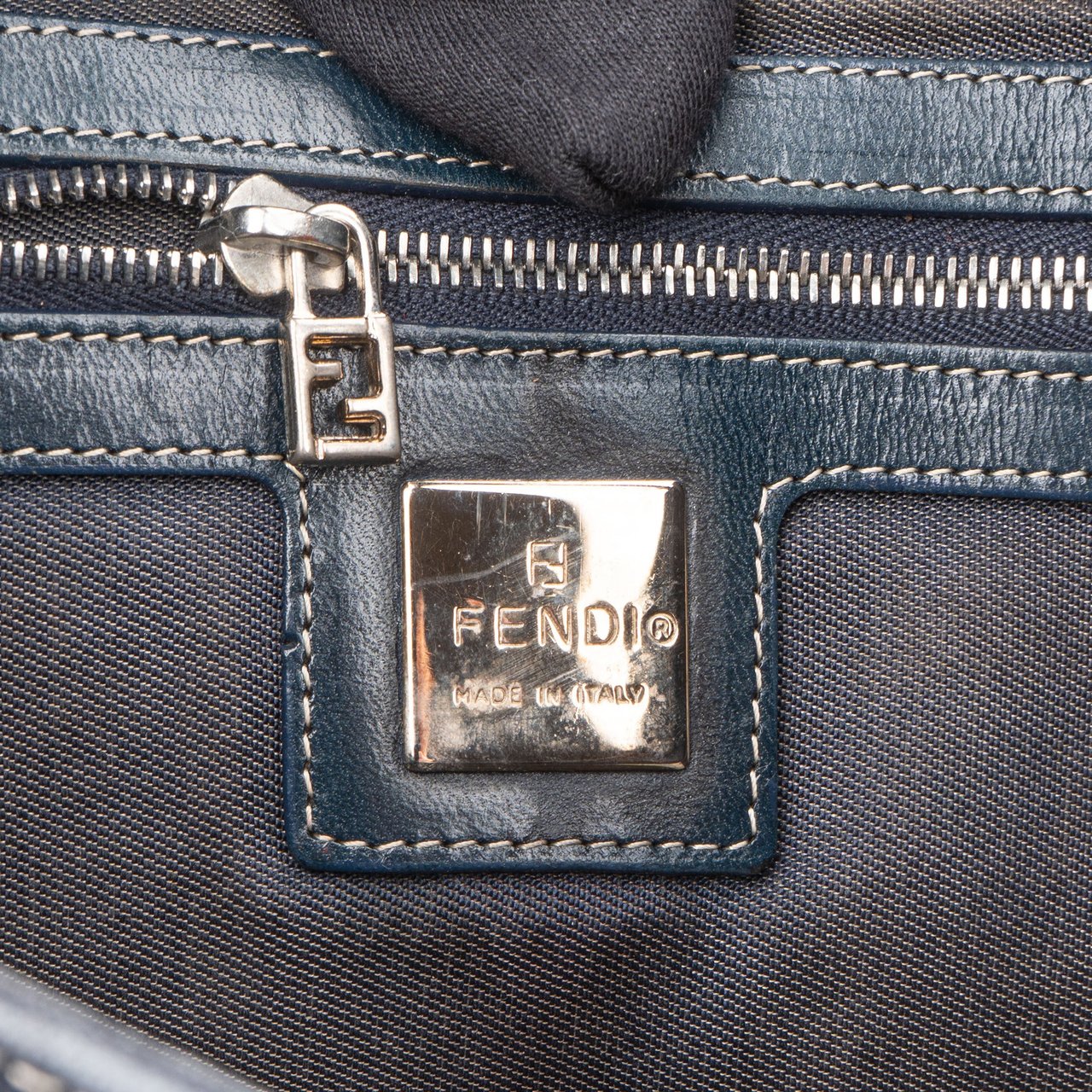 Fendi Fendi Limited FF Buckle Cotton Handbag Divers
