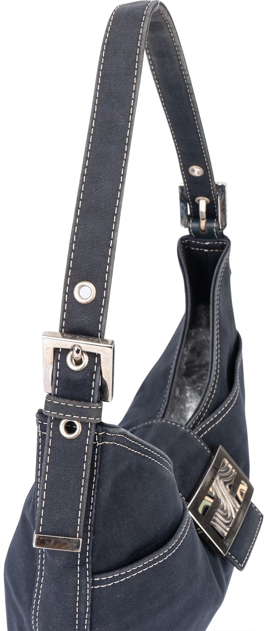 Fendi Fendi Limited FF Buckle Cotton Handbag Divers