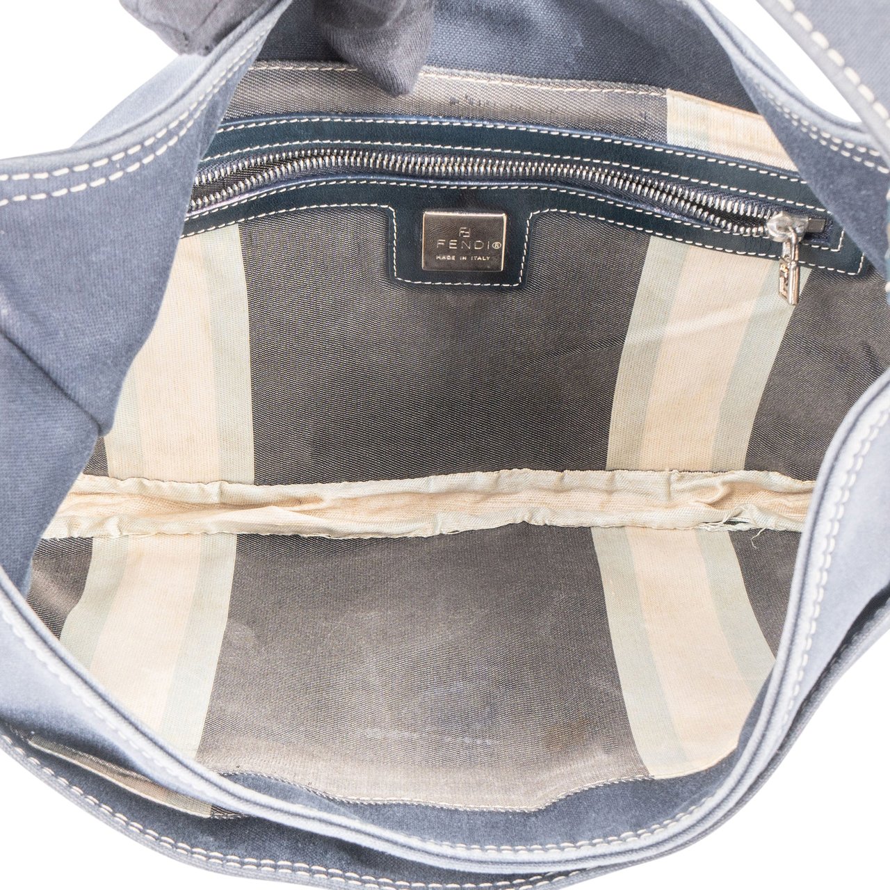 Fendi Fendi Limited FF Buckle Cotton Handbag Divers
