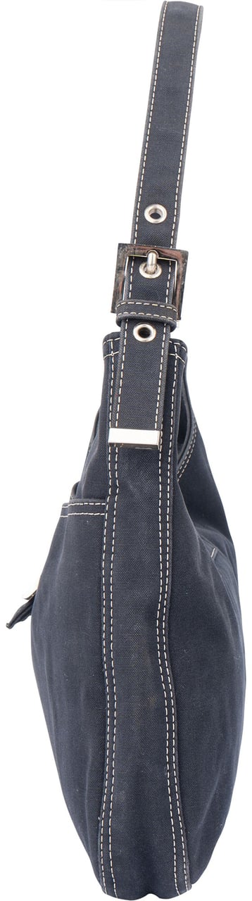 Fendi Fendi Limited FF Buckle Cotton Handbag Divers