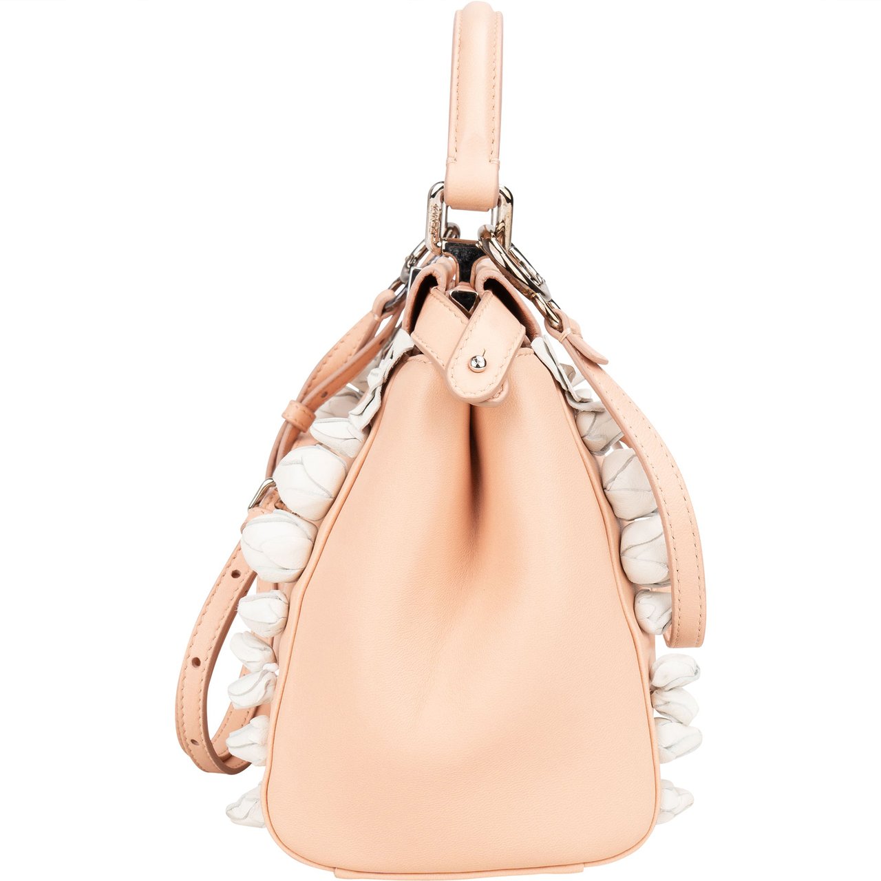 Fendi Fendi Nappa Leather Flowering Flower Mini Peekaboo Handbag Divers