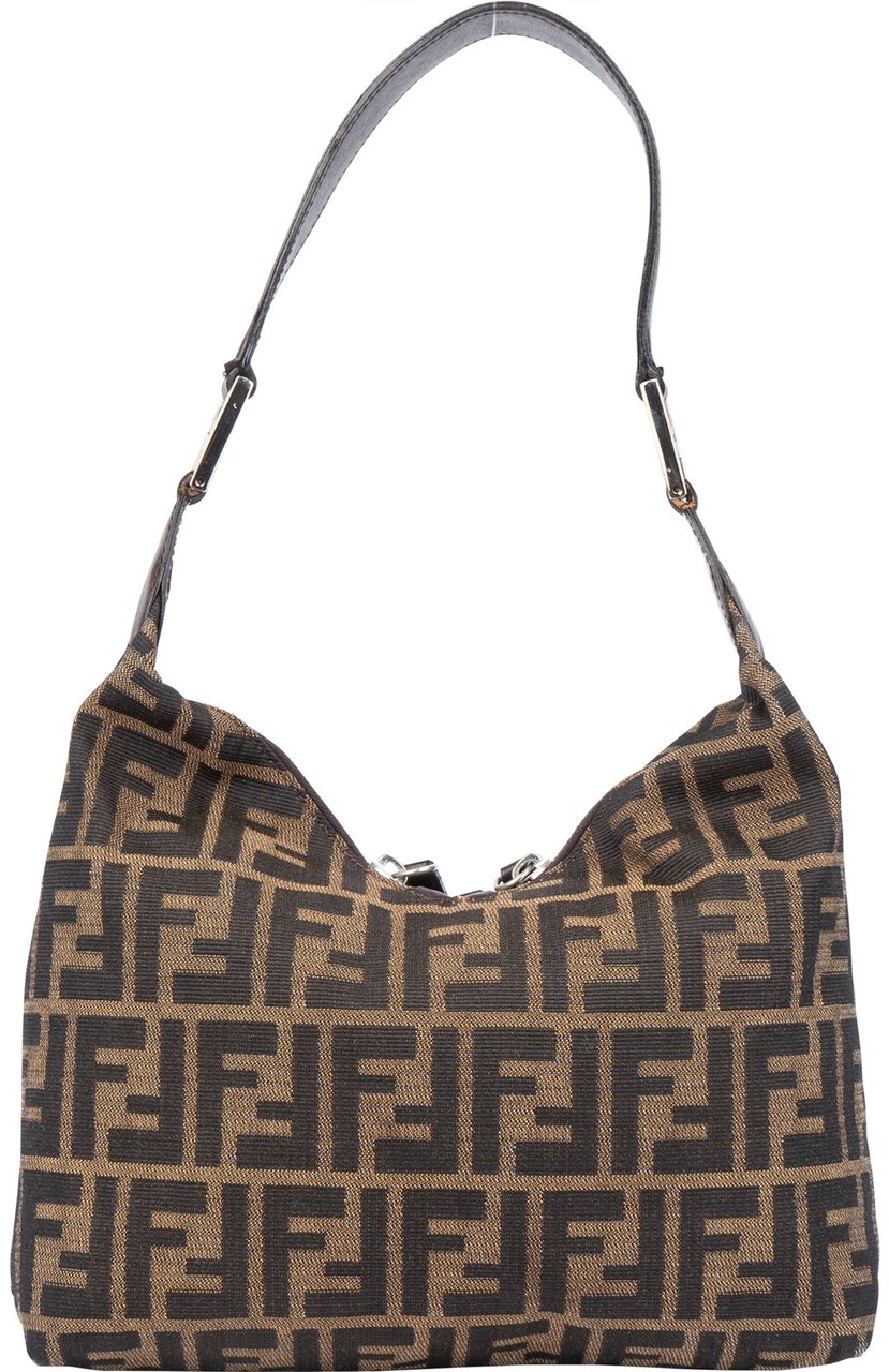 Fendi Fendi FF Monogram Zucca Hobo Shoulder Bag Divers