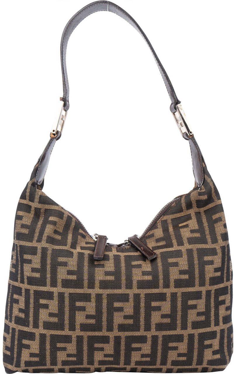 Fendi Fendi FF Monogram Zucca Hobo Shoulder Bag Divers