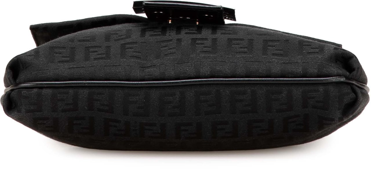 Fendi Zucchino Canvas Crossbody Zwart